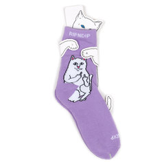 Носки унисекс Ripndip Nermal Love фиолетовые one size