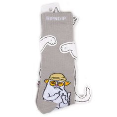 Носки унисекс Ripndip Nermal S Thompson бежевые one size