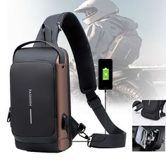 Сумка-рюкзак мужская SS345 коричневая, 25х20х15 см No Brand