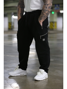 Спортивные брюки мужские INFERNO style Б-006-000 черные 2XL