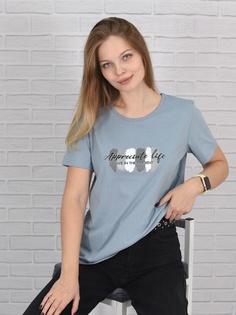Футболка женская LIDEKO 651-23 голубая 108