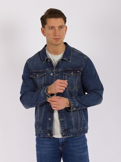 Джинсовая куртка мужская SUPER DATA GD57000809 синяя 4XL