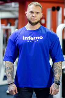 Футболка мужская INFERNO style Ф-008-002 синяя M