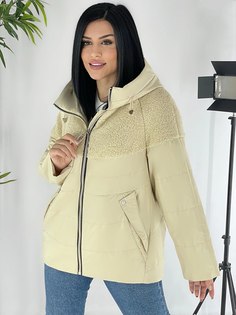 Куртка женская 7027 бежевая 52 RU No Brand