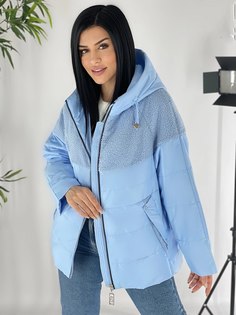 Куртка женская 7027 голубая 58 RU No Brand