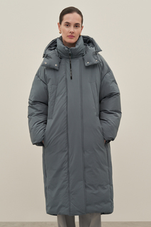Пуховик-пальто женский Finn Flare FAD11069 серый XL