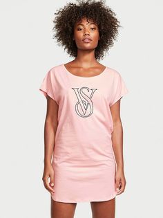 Ночная сорочка женская Victorias Secret 11192152 розовая XL/XXL