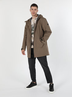Пальто мужское Colins CL1055609_Q1.V1 бежевое S