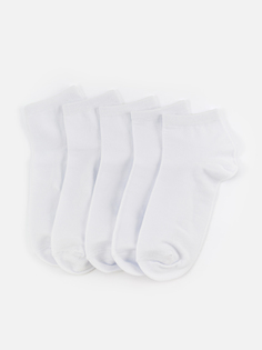 Комплект носков Cotton & Quality 51002Т5 белых 43-46, 5 пар