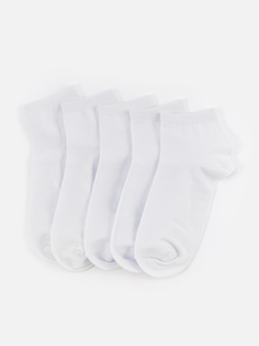Комплект носков Cotton & Quality 51002Т5 белых 43-46, 5 пар