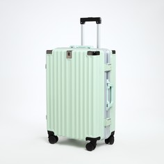 Чемодан женский NoBrand 9868212 мятный, 60x38x24 см