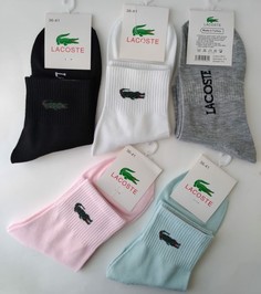Комплект носков женских Lacoste LC-001-Ж разноцветных 36-41, 5 пар