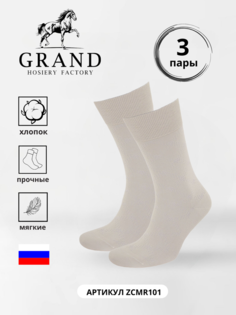 Комплект носков мужских Гранд ZCmr101 бежевых 27, 3 пары