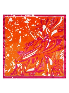 Платок женский Eleganzza SS03-8334 оранжевый, 53х53 см