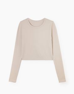 Лонгслив женский Gloria Jeans GRT000256 бежевый L (48-50)