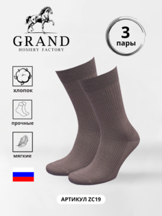 Комплект носков мужских Гранд ZC19 коричневых 29, 3 пары