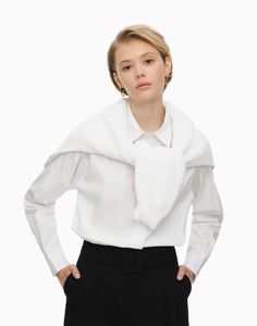 Рубашка женская GSU001161 Gloria Jeans белая XXS-XS (36-40)