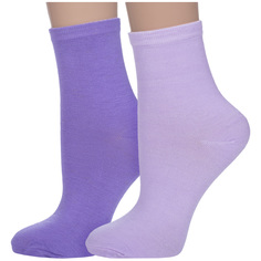 Комплект носков женских Hobby Line 2-339 фиолетовых 36-40
