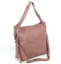 Женская сумка шоппер из эко кожи 2330 Дарк Пинк Fuzi House
