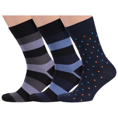 Комплект носков мужских MoscowSocksClub msk3-М02 разноцветных 25