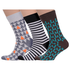 Комплект носков мужских MoscowSocksClub msk3-М41 разноцветных 27