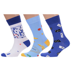 Комплект носков мужских MoscowSocksClub msk3-М42 разноцветных 27