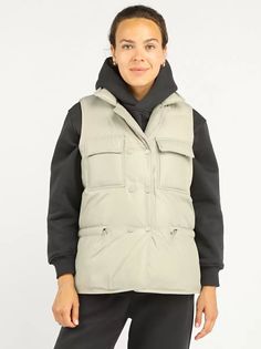 Утепленный жилет женский A passion play SQ69527 зеленый M