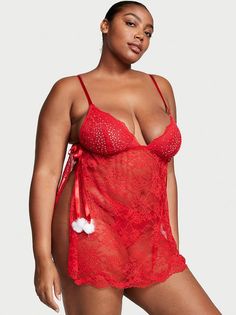 Ночная сорочка женская Victorias Secret 11229843 красная S