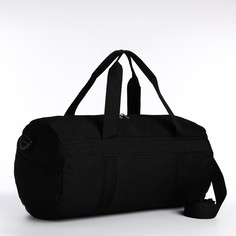 Дорожная сумка унисекс 9882959 черная, 45x25x25 см No Brand