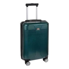 Чемодан Prego пластиковый цвет морской волны 38 л