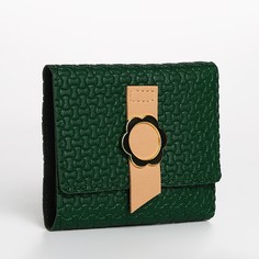 Кошелек женский Цветок зеленый No Brand