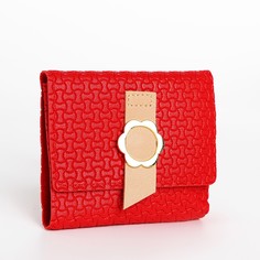Кошелек женский Цветок красный No Brand
