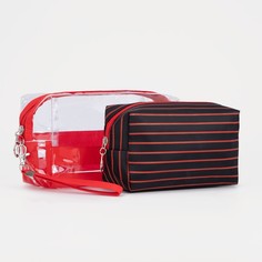 Комплект косметичек женский NoBrand черный