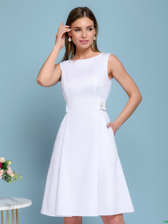 Платье женское 1001dress 0102759 белое 42