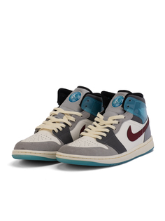 Кеды унисекс Nike AIR JORDAN 1 MID бордовые 8.5 US