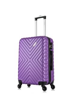 Чемодан унисекс LCase New Delhi фиолетовый, 62х41х24 см