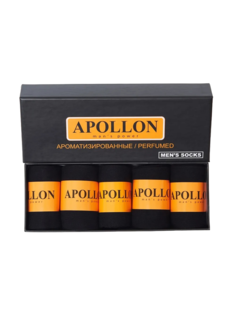 Комплект носков мужских Apollon N253 черных 41-46, 5 пар