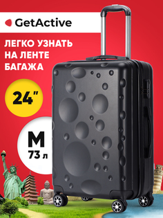 Чемодан унисекс GetActive Voyage 628 black, 67х43х27 см