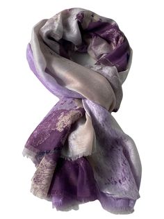 Шарф женский FLORENTO ШЖЛ-1 фиолетовый, 180х84 см