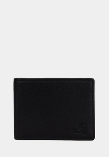 Портмоне мужское SAAJ SM17 черное/светло-кремовое