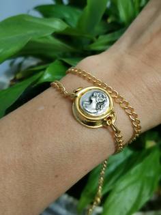 Браслет из бижутерного сплава р.17 Камея No Brand