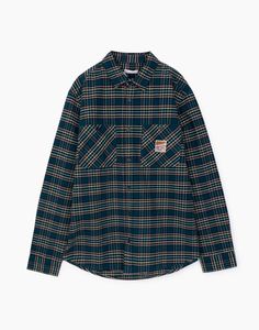 Рубашка мужская Gloria Jeans BWT001539 зеленая XXL (56)