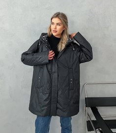 Куртка женская 330 черная 58 RU No Brand