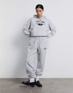 Спортивные брюки женские Gloria Jeans GAC022259 серые S/170 (40-42)
