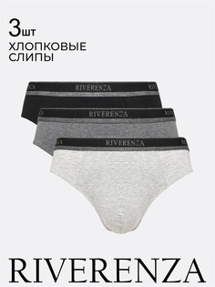 Комплект трусов мужских RIVERENZA 02SR/3 серебристых 3XL, 3 шт.