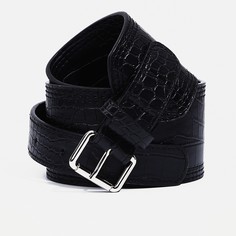 Ремень женский 9730867 черный, 100 см No Brand