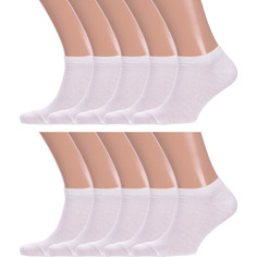 Комплект носков мужских NOSMAG 10-МК-29 белых 27, 10 пар