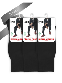 Комплект носков мужских Pierre Cardin LYON черных 41-42 3 пары