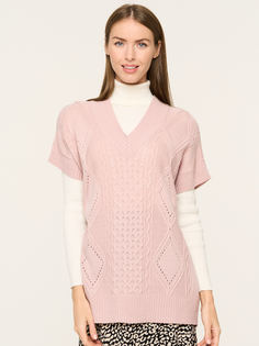 Пуловер женский VAY 5232-1761 розовый 52-56 RU