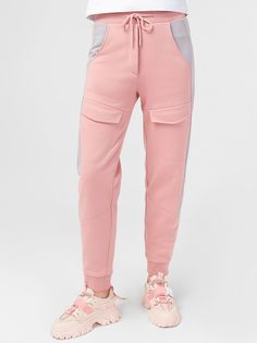 Спортивные брюки женские LO 1822211409 розовые 42 RU